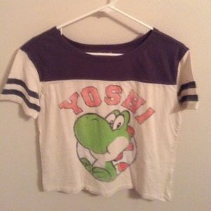 Yoshi semi-crop top.