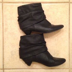 Black scrunch booties from Spain!