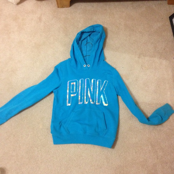 Blue PINK VS hoodie size- XS