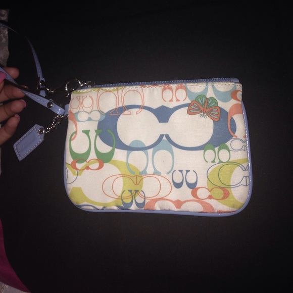 Small coach wristlet