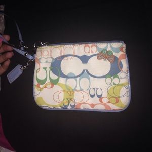 Small coach wristlet