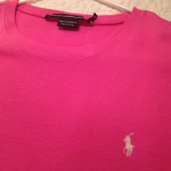Pink polo t shirt