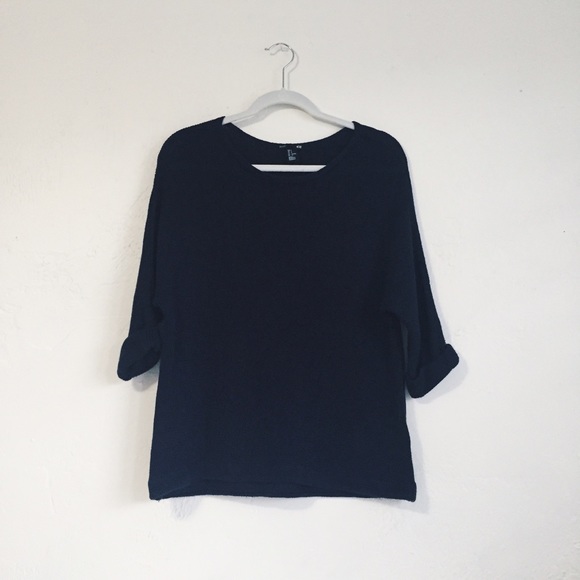 H&M Sweaters - Navy dolman sweater
