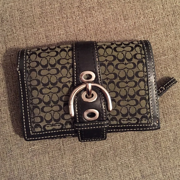 Authentic black coach wallet