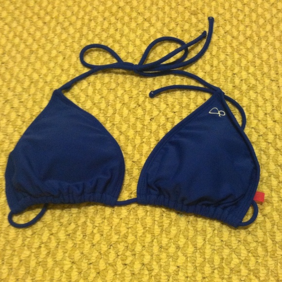 Blue String Bikini Top