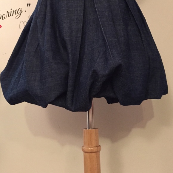 Romeo & Juliet Couture Dresses - Denim strapless bubble mini dress π Sz M Romeo & Juliet Couture Dresses - Denim strapless bubble mini dress π Sz M
