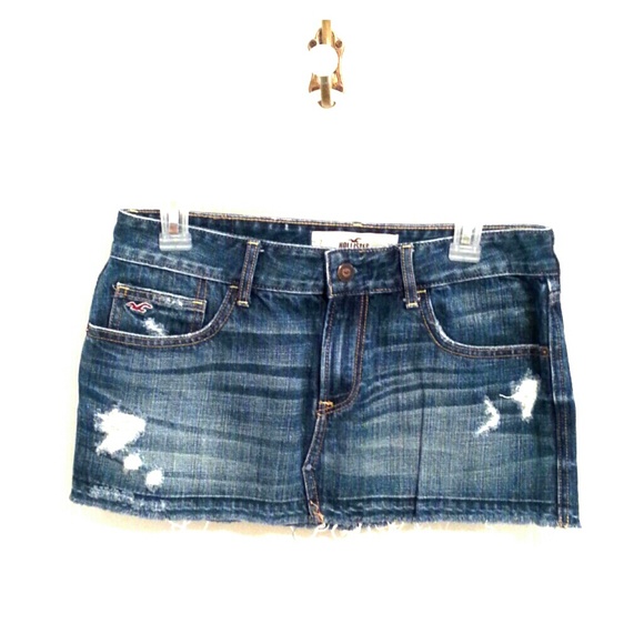 Hollister denim skirt.