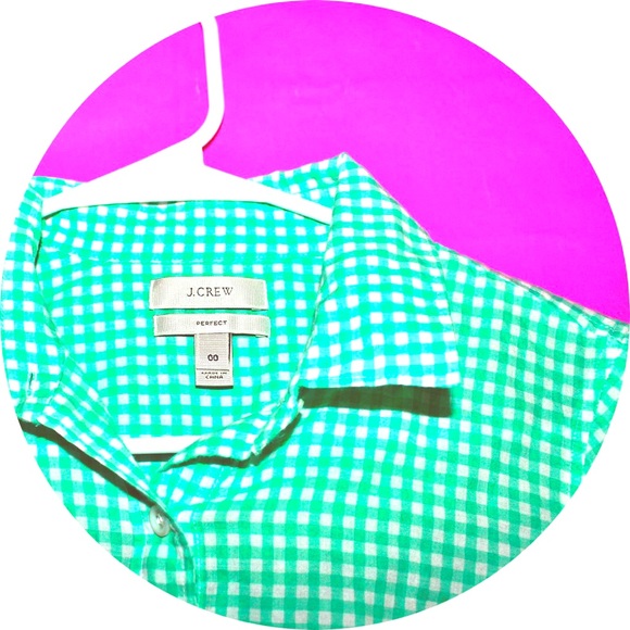 J. Crew Button Up Perfect Fit Gingham
