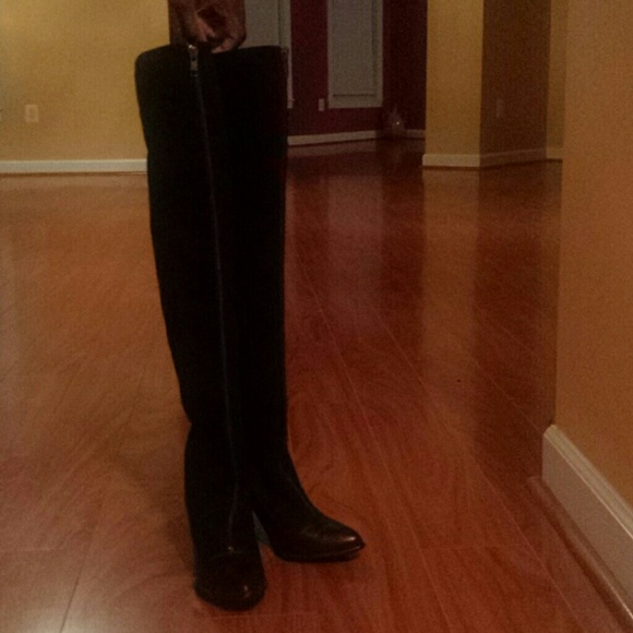 Over the Knee High Heeled Boots
