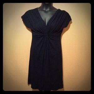 Black Deep V Dress