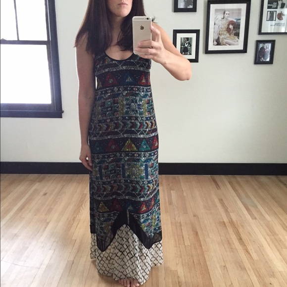Sold! Anthropologie Silence + Noise Maxi Dress - Picture 2 of 4