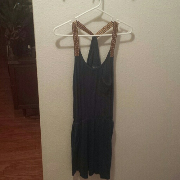 Racer-back Turquoise Dress