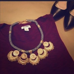 ✖️Sold✖️NWT ALDO Gold/Rope Statement Necklace