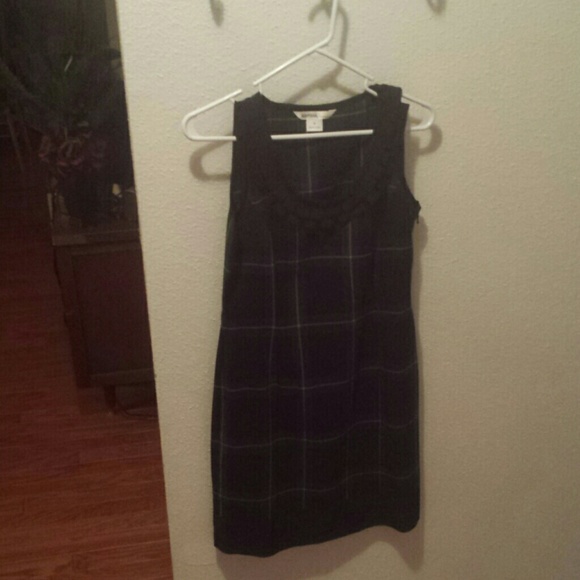 Blue & Green Plaid Dress