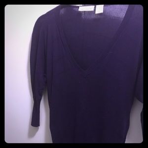 Purple shear sweater