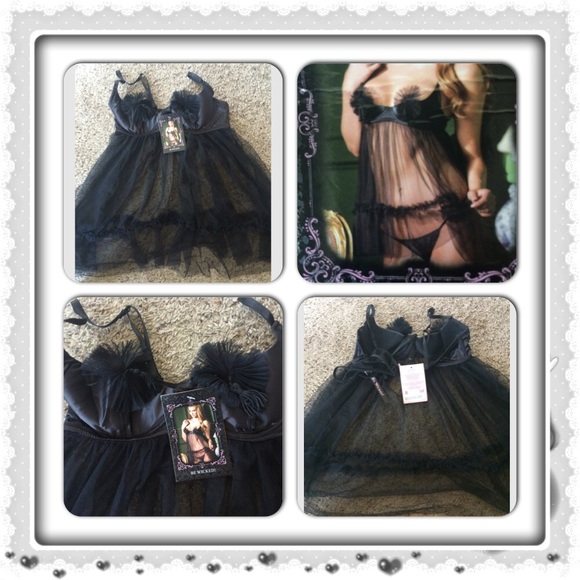 2 piece black baby doll with tassels