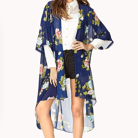 Forever 21 floral kimono