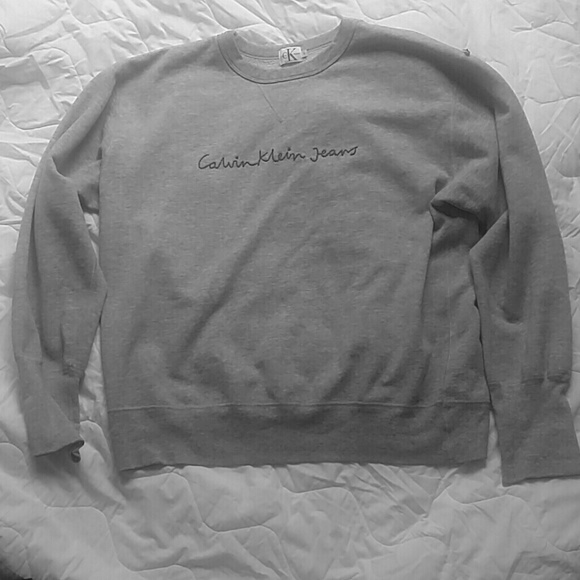 Heather Grey Calvin Klein sweatshirt 90s