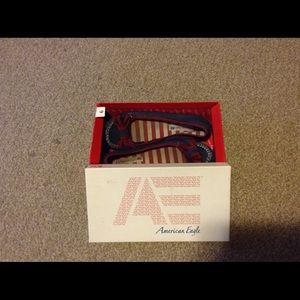 Flats. Red/white/blue American Eagle brand