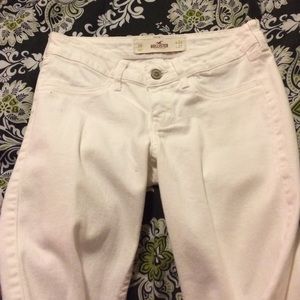 white hollister jeans.