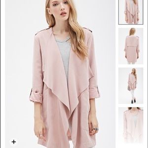 Forever 21 faux draped-front jacket.