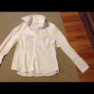 White Shirt. Size 12 irregular.