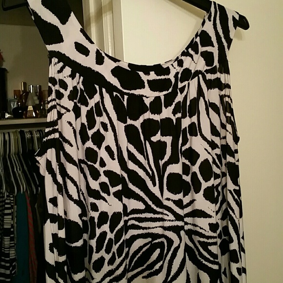 Black and white sun dress