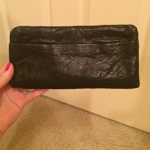 Black leather wallet