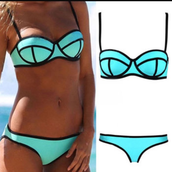 Turquoise Triangle Bathing Suit! 😍
