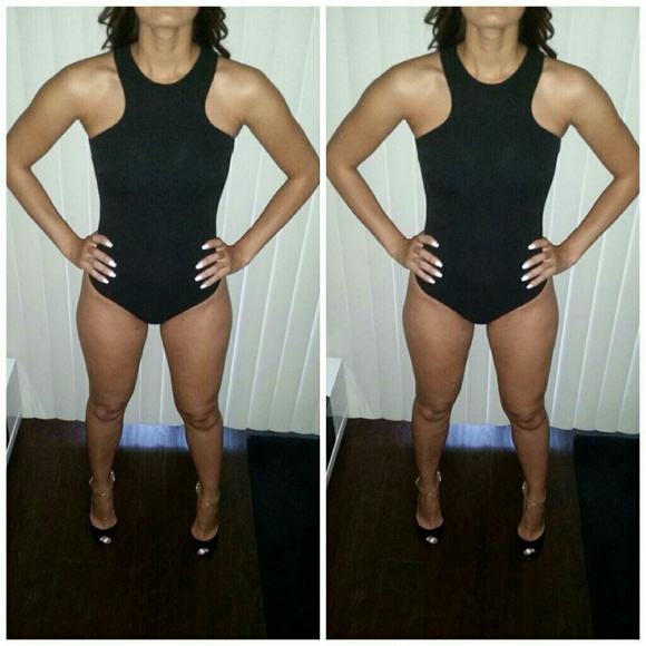 "YONCE" Black body suit