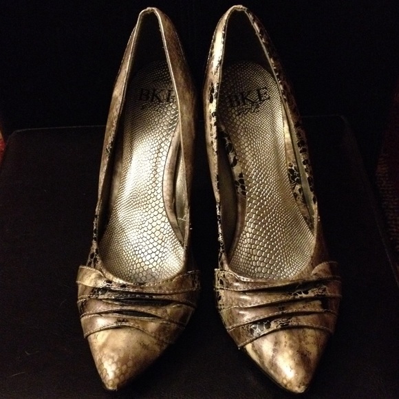 BKE sole snakeskin heels