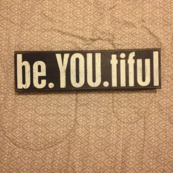 Wall decor with quote!