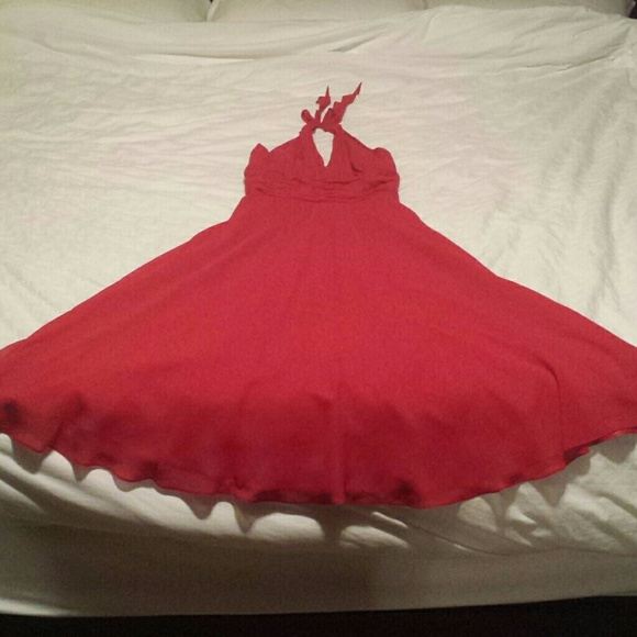Red Halter Dress