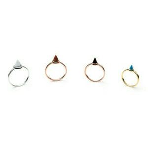 Eddie Borgo Stackable Gemstone Cone Ring