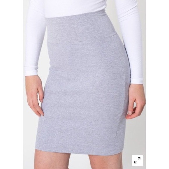 Interlock pencil skirt from American Apparel.
