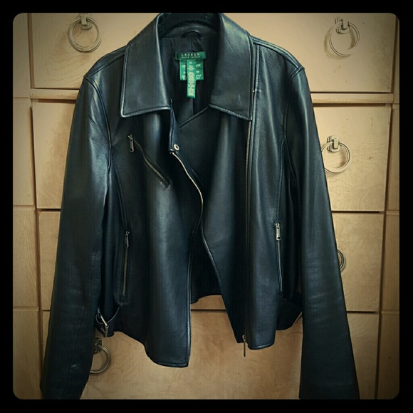 》SOLD!!! On Ebay《Ralph Lauren Biker Leather Jacket