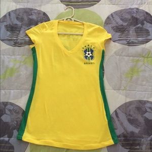💚💛💙 Brazil v-neck shirt 💚💛💙