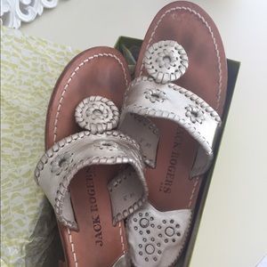 Metallic jack Rogers