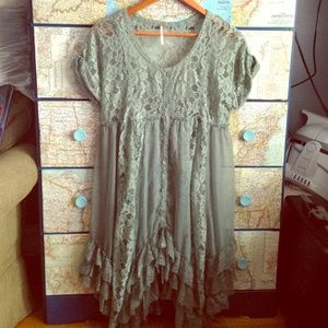 size small free people lacey dress with slip