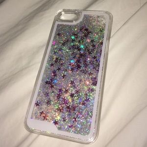 Glitter waterfall Silver IPhone 5/5s case