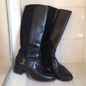 Ladies Black Leather Boots