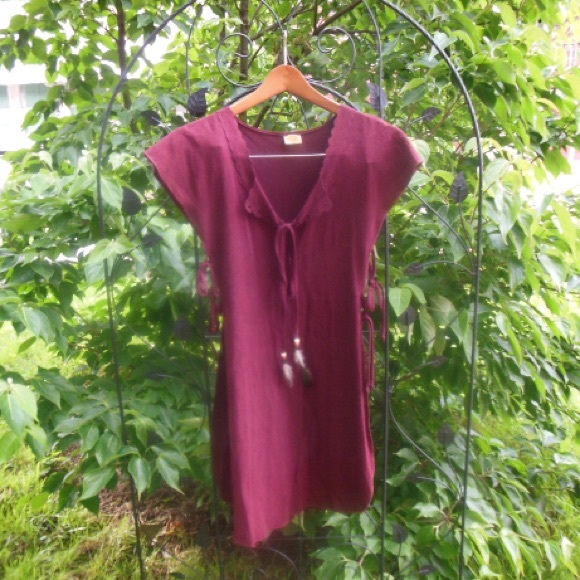 Vintage 70s Native American Hippie Blouse/Dress