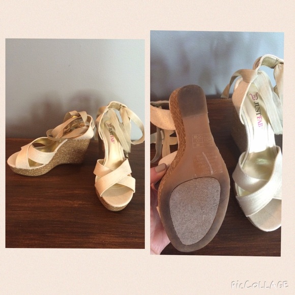 Just Fab tie sandals