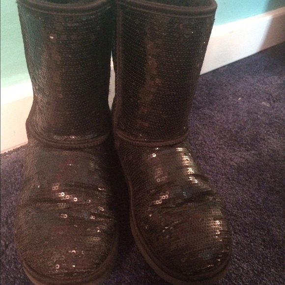 Short Black Sparkle Women's 9 Uggs