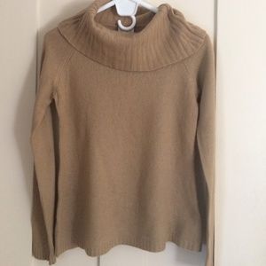 Ann Taylor Loft Tan Sweater, med