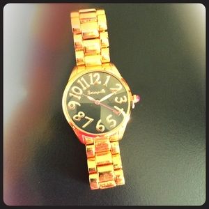 Betsy Johnson Rose Gold watch