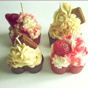 Gourmet Cupcake Candles, Set of 4
