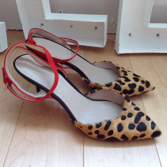 zara leopard heels