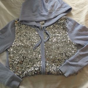 Victoria's Secret PINK sequin zip up