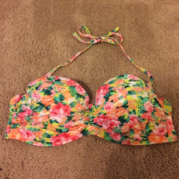Floral bath n suit top